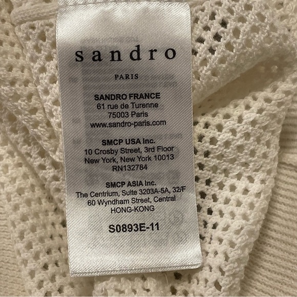 SANDRO Savine Jumper Sweater in Ecru - Picture 6 of 8